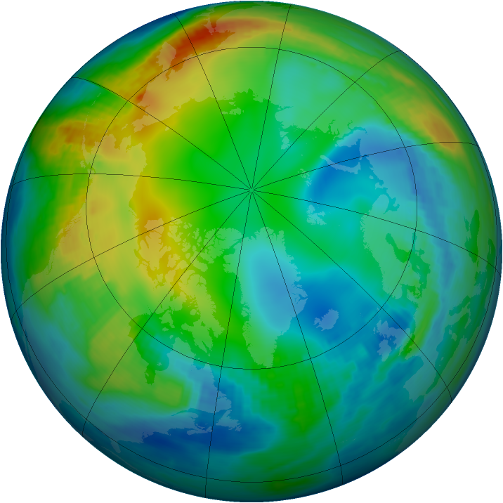 Arctic ozone map for 06 December 1982